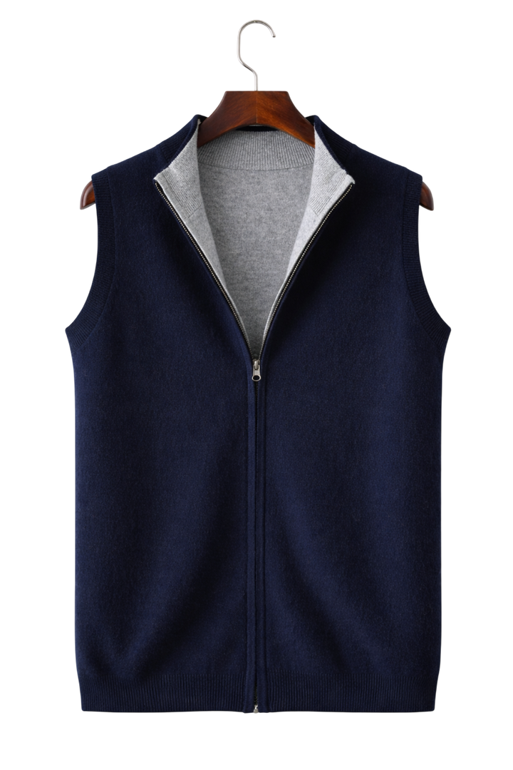 Valerio Maison Wool Zip Vest