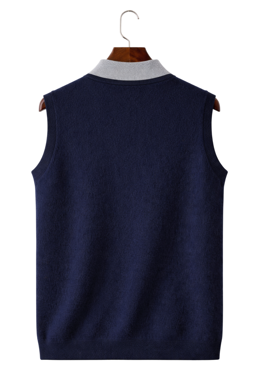 Valerio Maison Wool Zip Vest