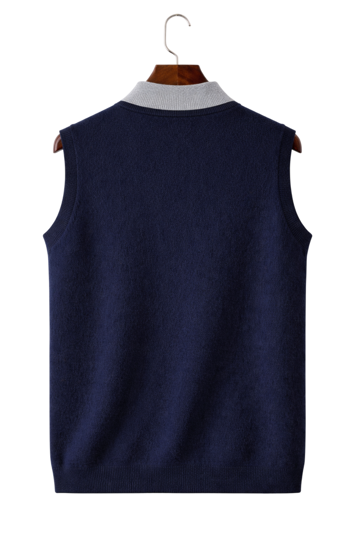 Valerio Maison Wool Zip Vest