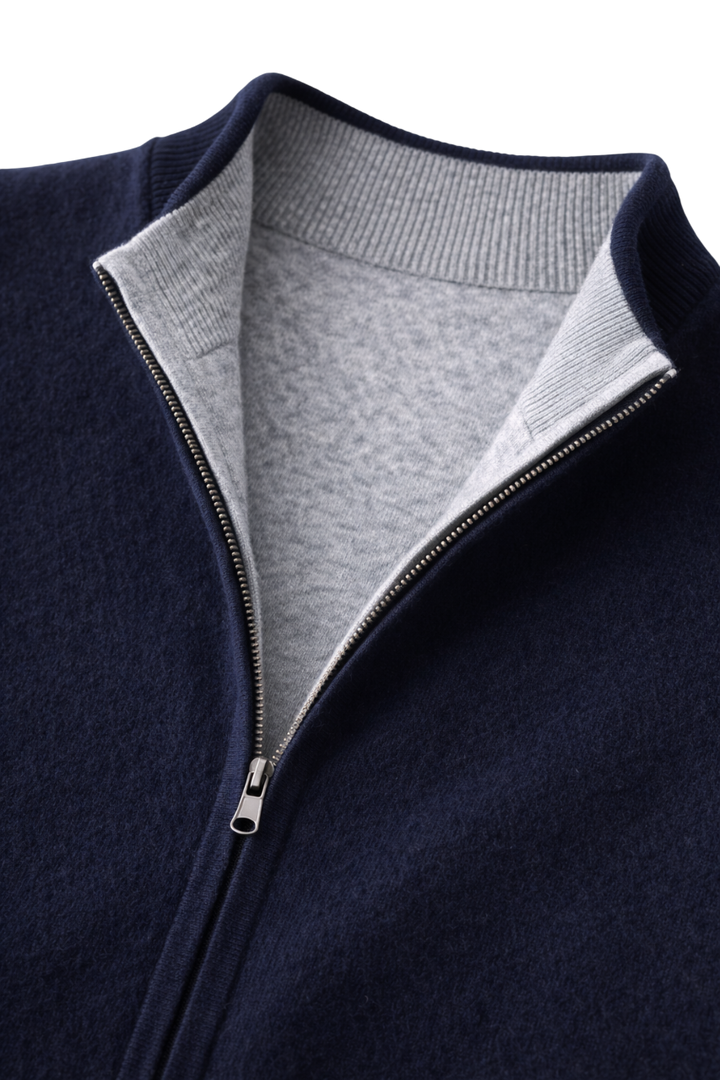 Valerio Maison Wool Zip Vest