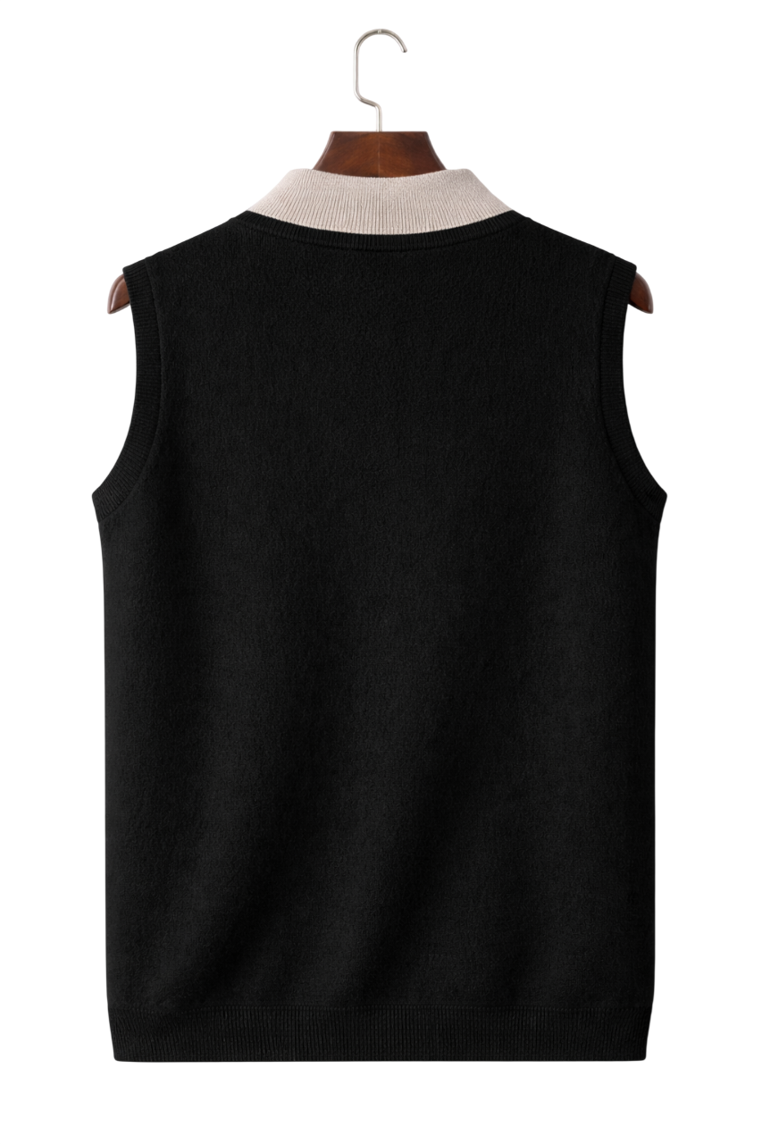 Valerio Maison Wool Zip Vest