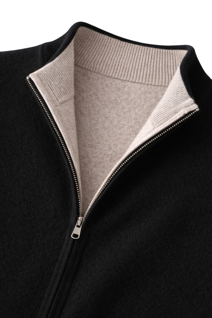 Valerio Maison Wool Zip Vest
