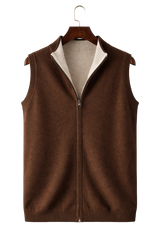 Valerio Maison Wool Zip Vest