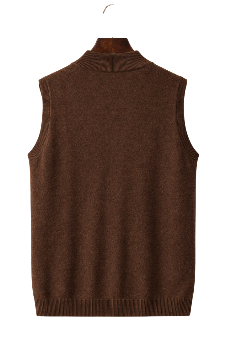 Valerio Maison Wool Zip Vest