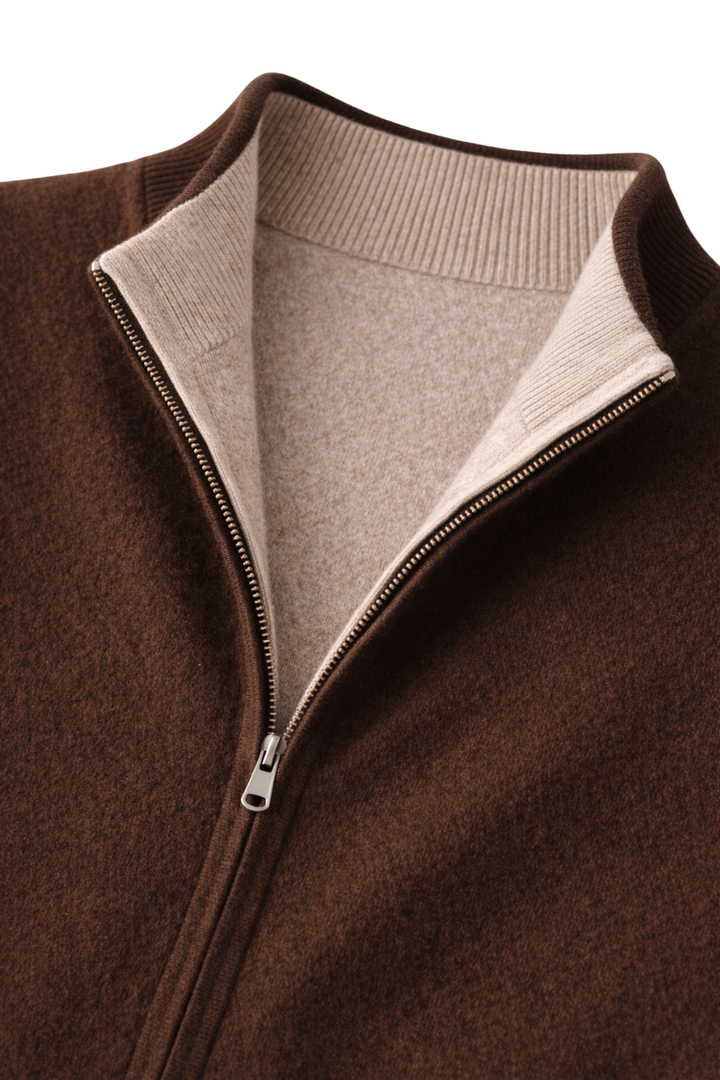 Valerio Maison Wool Zip Vest