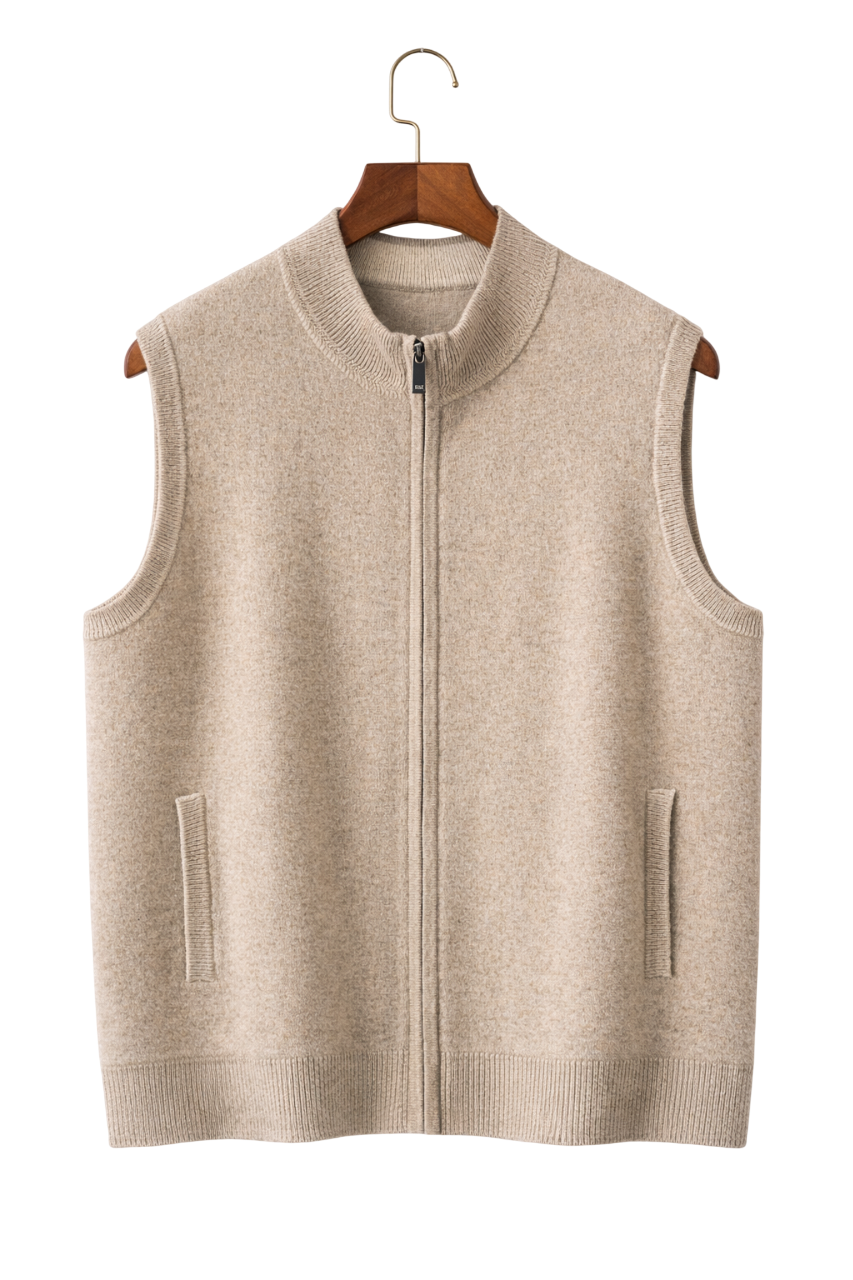 Luciani Cashmere Zip Vest