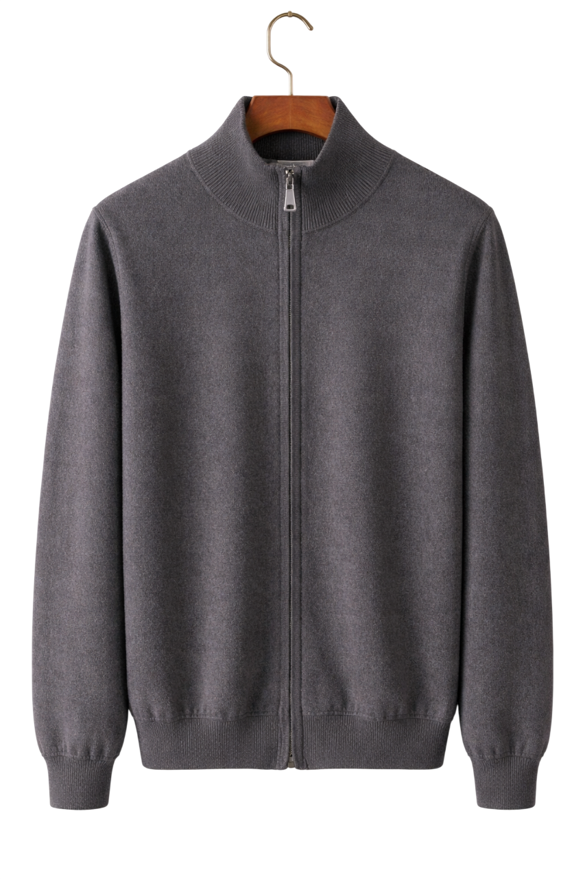 Santoro Maison Cashmere Wool Zip Jacket
