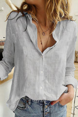 Elira | Embroidered Cotton-Linen Blouse