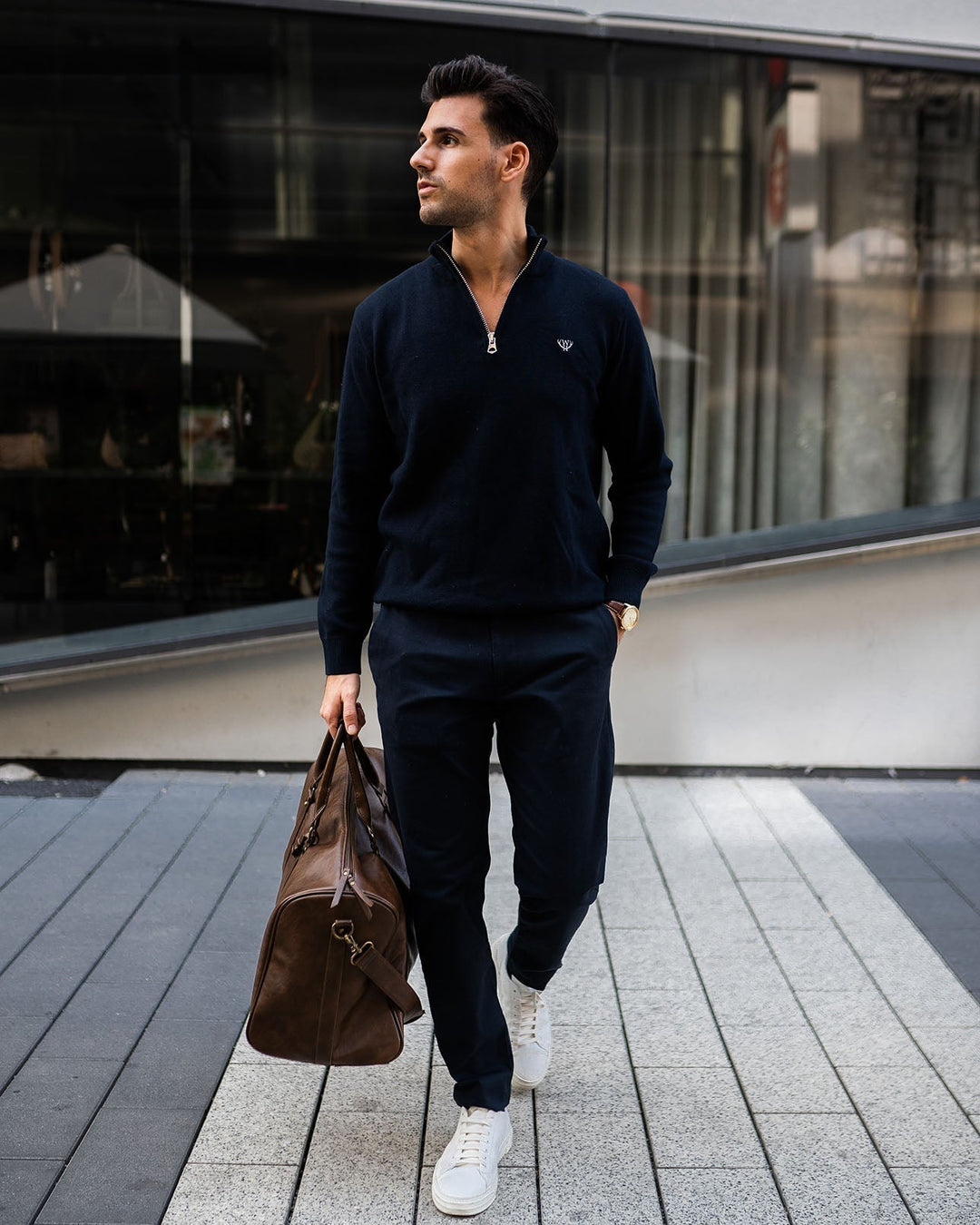 Vaughn Quarter Zip Sweater
