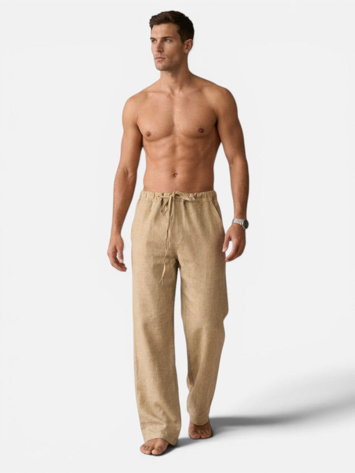 Men’s Linen Look Trousers – Relaxed Summer Style