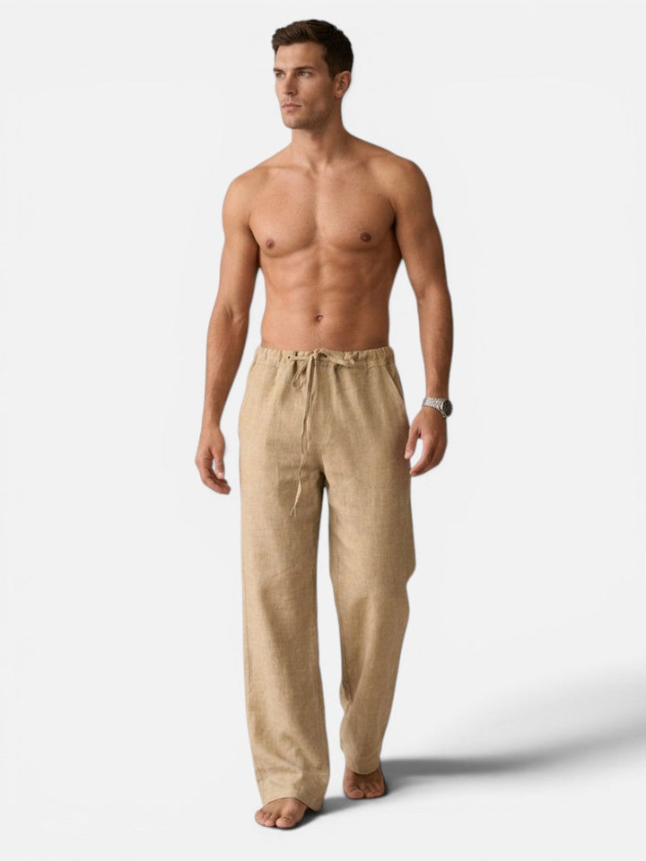 Men’s Linen Look Trousers – Relaxed Summer Style