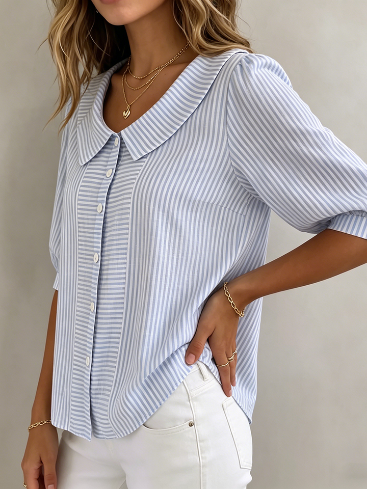 Camila | Elegant And Timeless Striped Blouse