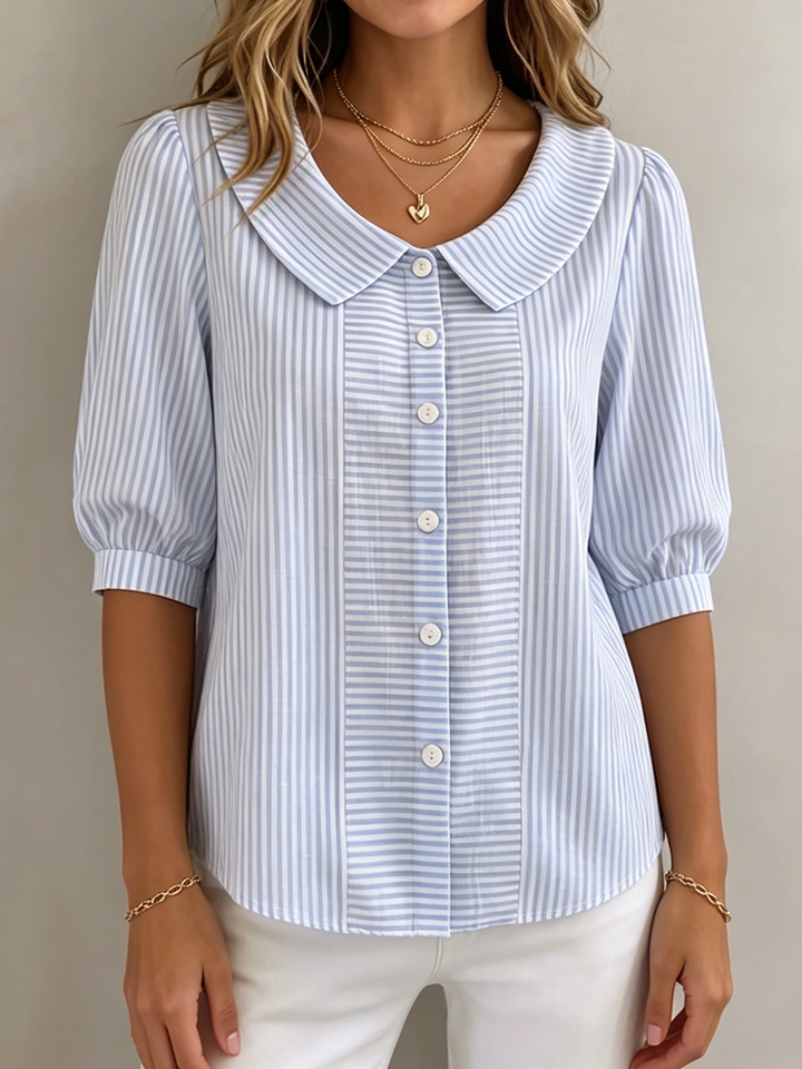 Camila | Elegant And Timeless Striped Blouse