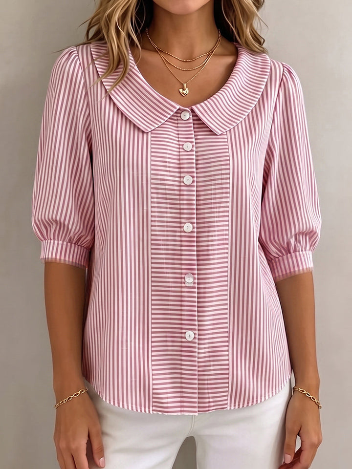Camila | Elegant And Timeless Striped Blouse