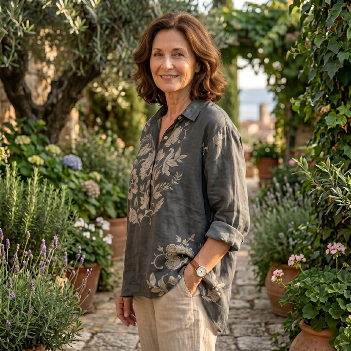 Lunara | Elegant Women’s Linen Blouse