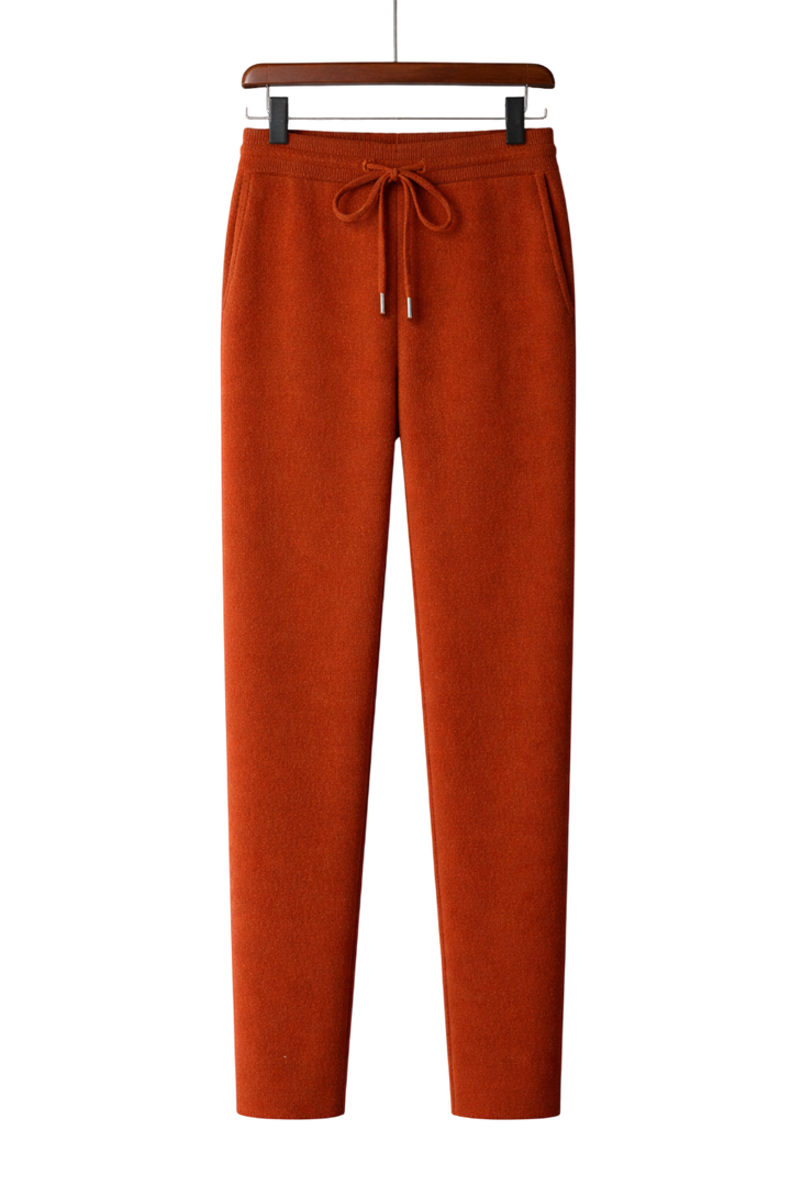 Wool Knit Straight Pant