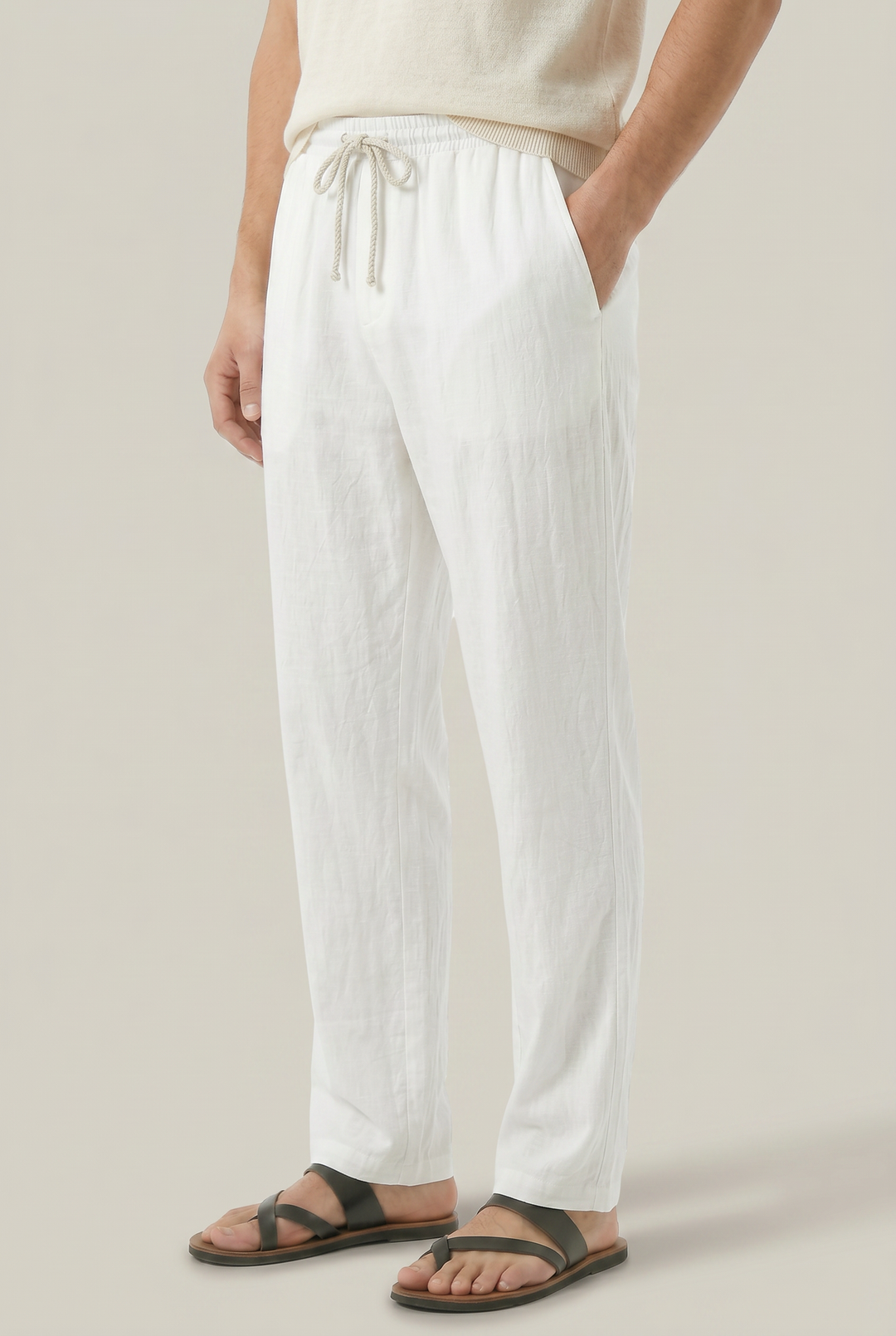 Callum Linen Drawstring Pants