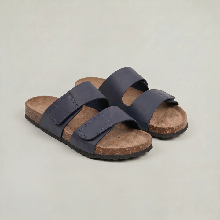 Men’s Double Strap Open Toe Slides