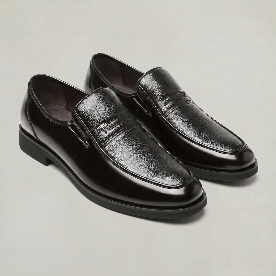 Men's Leather Slip-On Business Loafers