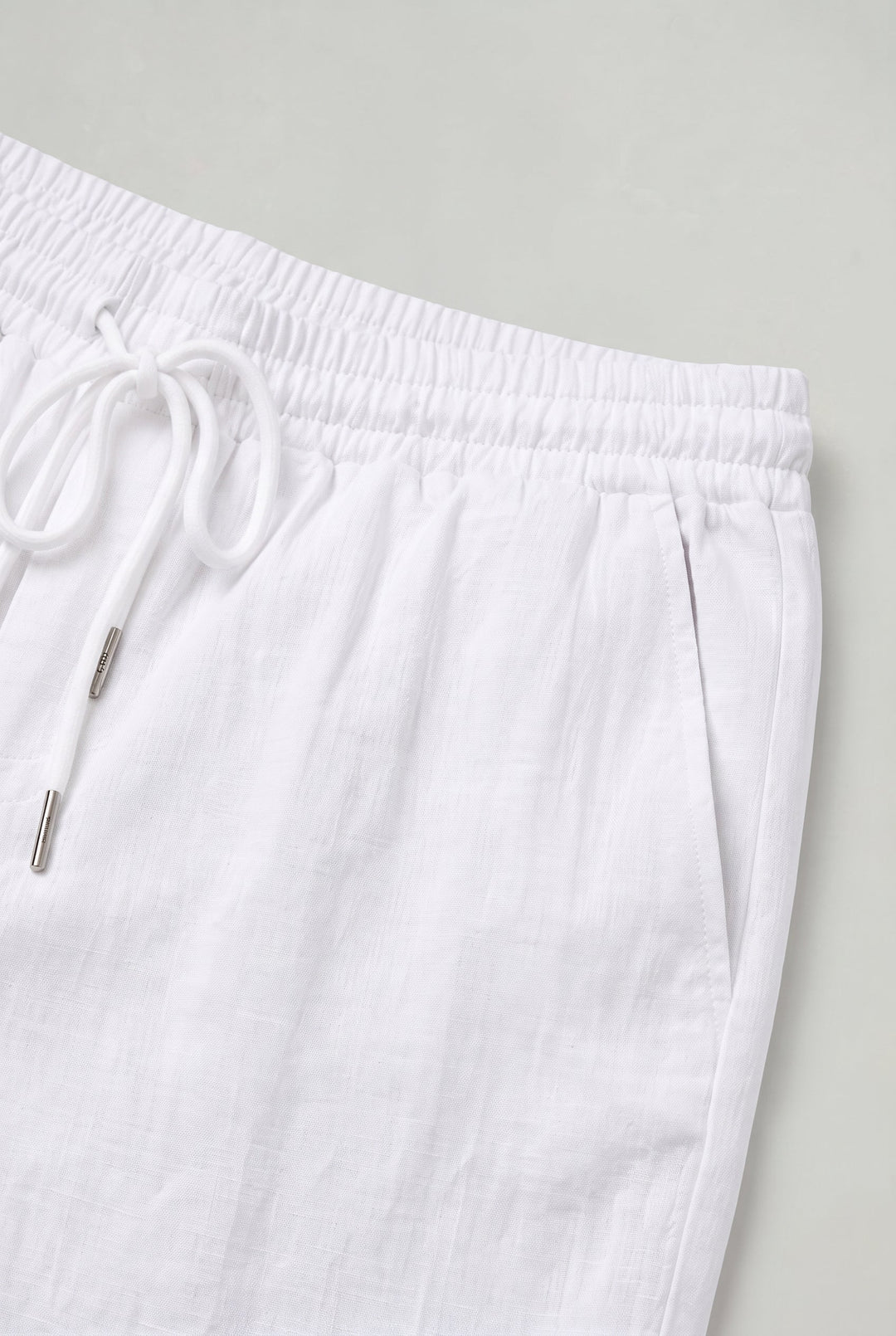 Men's Linen Cargo Shorts Drawstring Waist