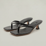 Women's Thong Kitten Heeled Sandals