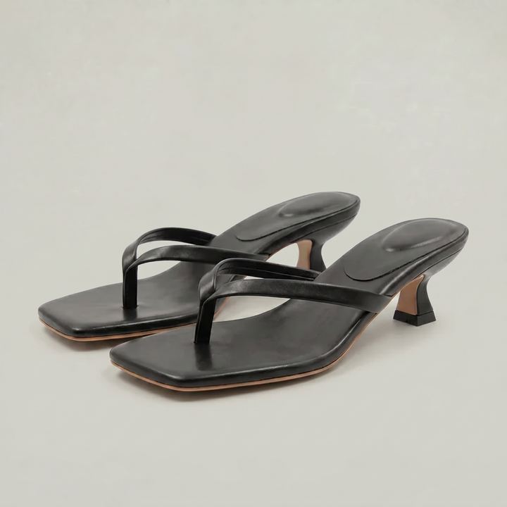 Soleil Kitten Heel Sandals