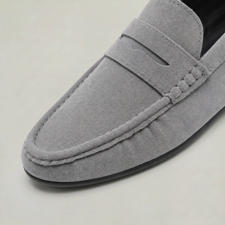 Men's Suede-Style Chunky Sole Penny Loafers