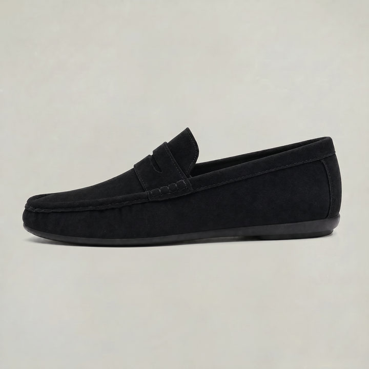 Men's Suede-Style Chunky Sole Penny Loafers