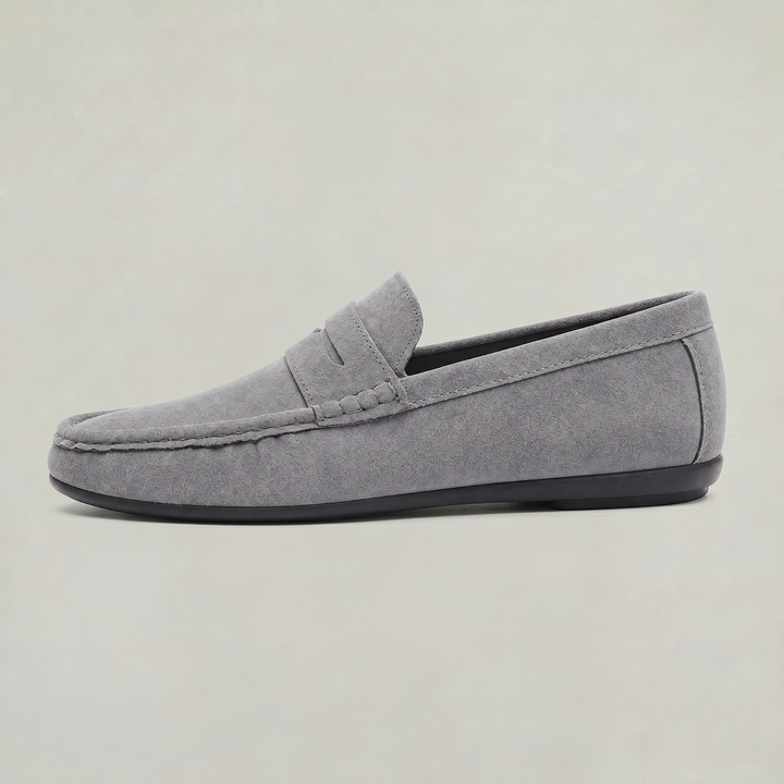 Men's Suede-Style Chunky Sole Penny Loafers