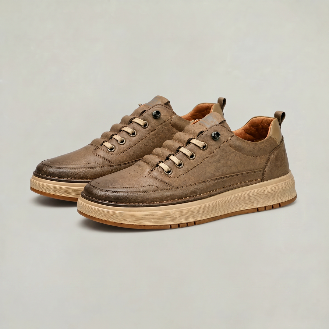 Men's Synthetic Lace-Up Low Top Sneakers