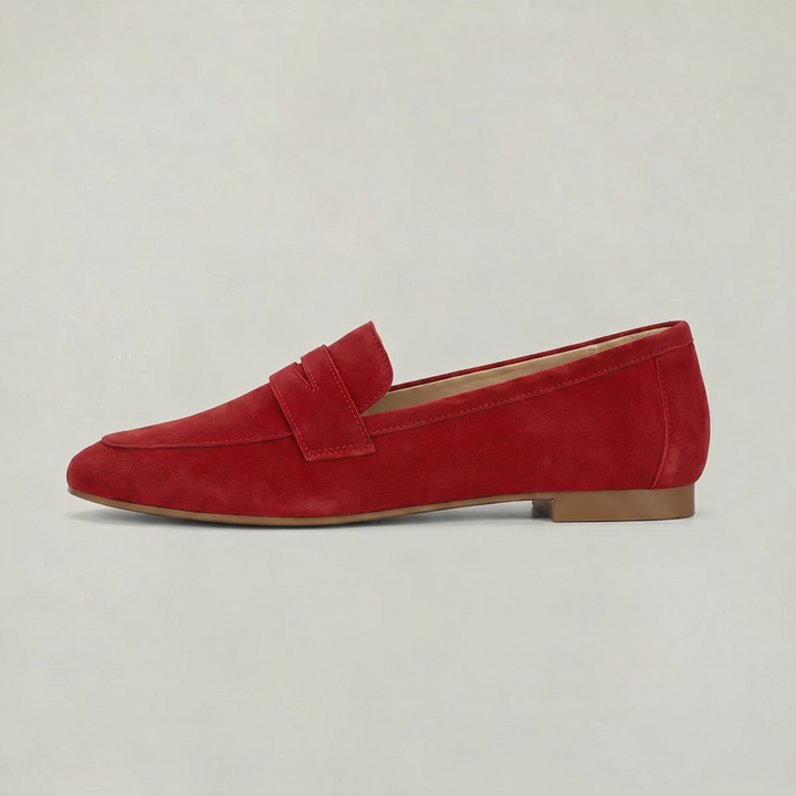 Women's Suede Slip-On Penny Loafers