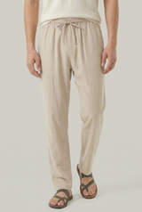 Men's Linen Drawstring Pantalon