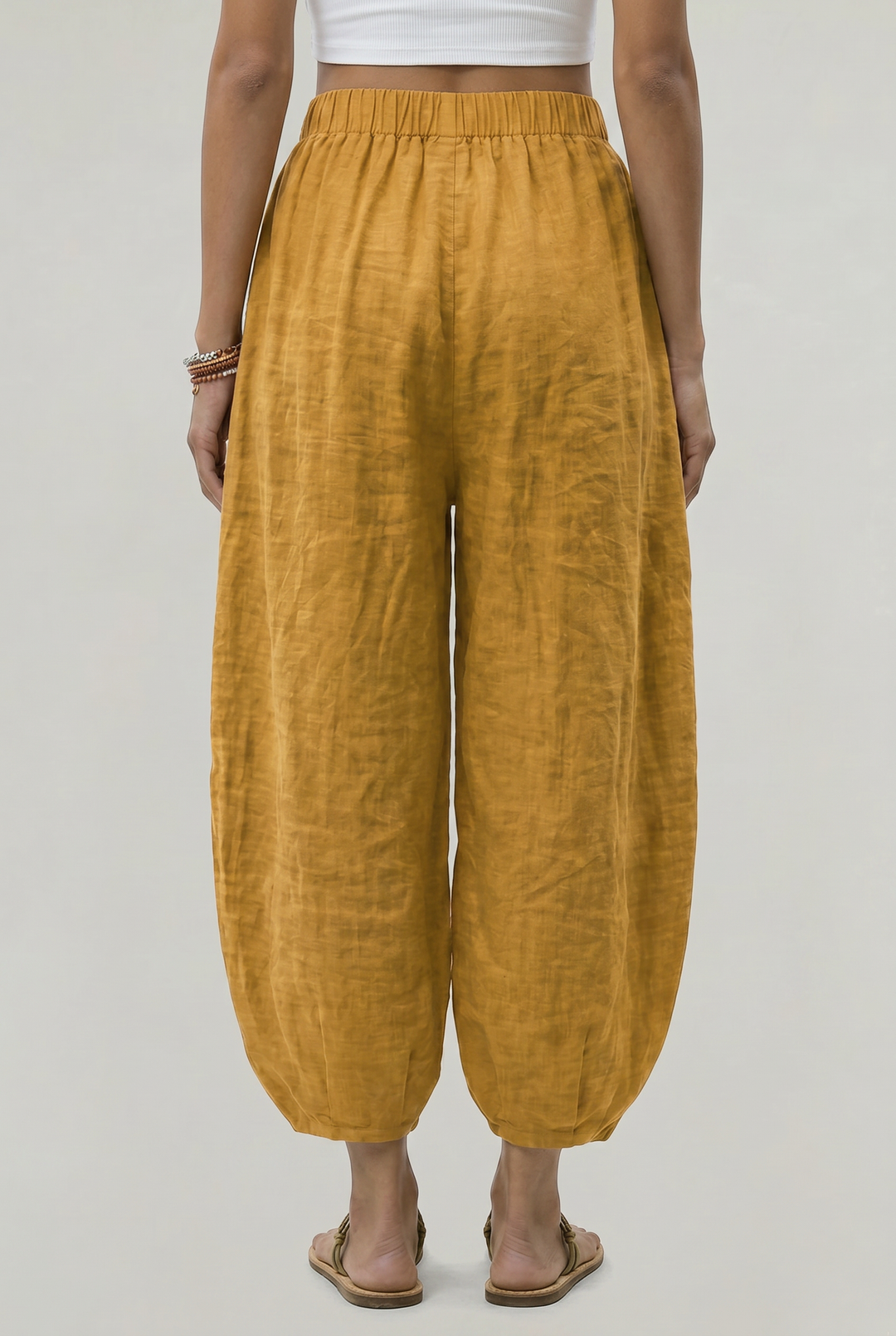 Women's Wide Leg Linen Trousers
