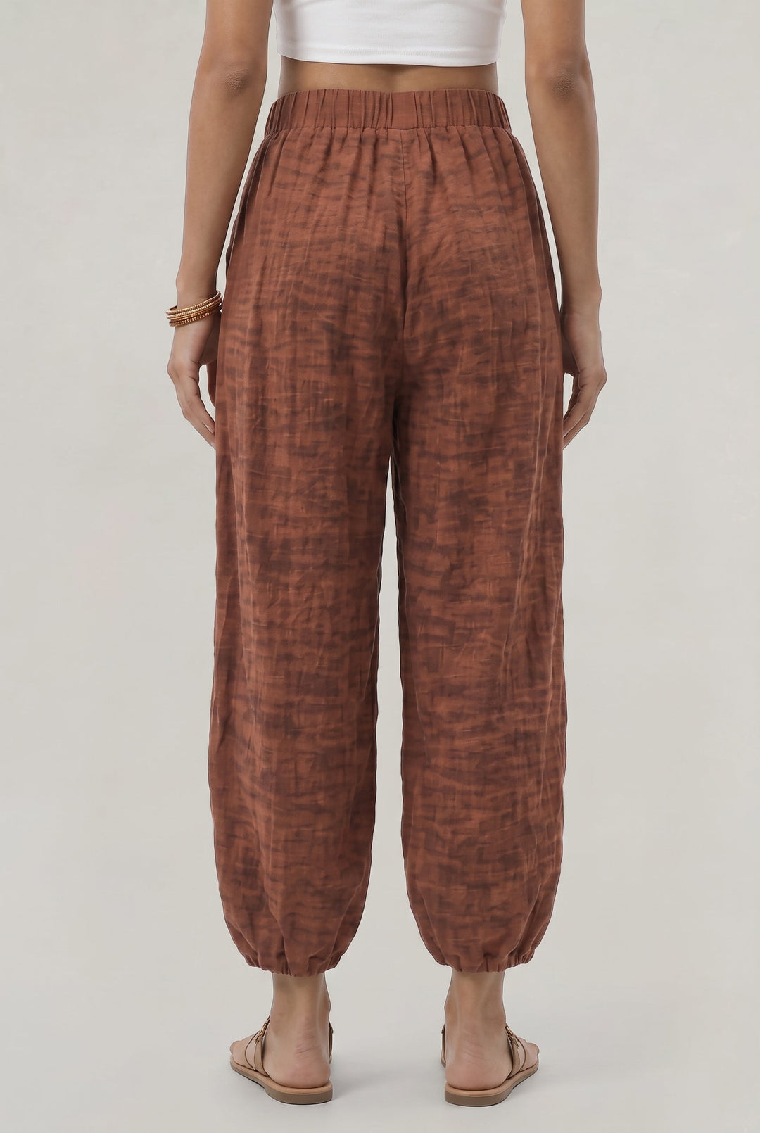 Women's Wide Leg Linen Trousers