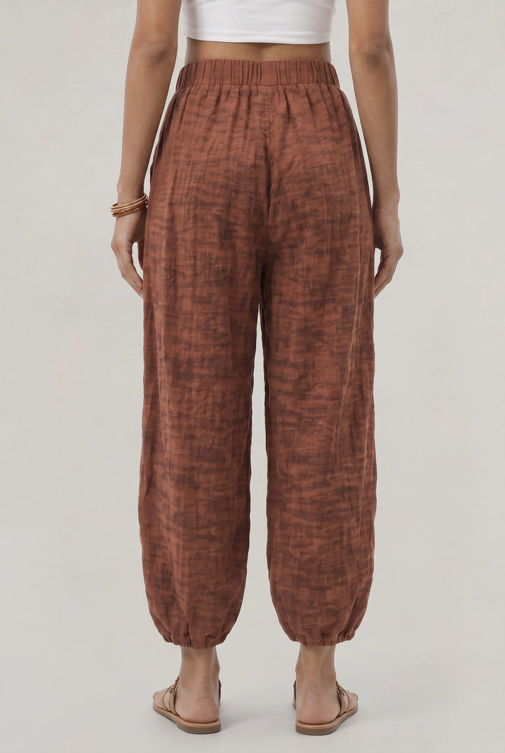 Women's Wide Leg Linen Trousers
