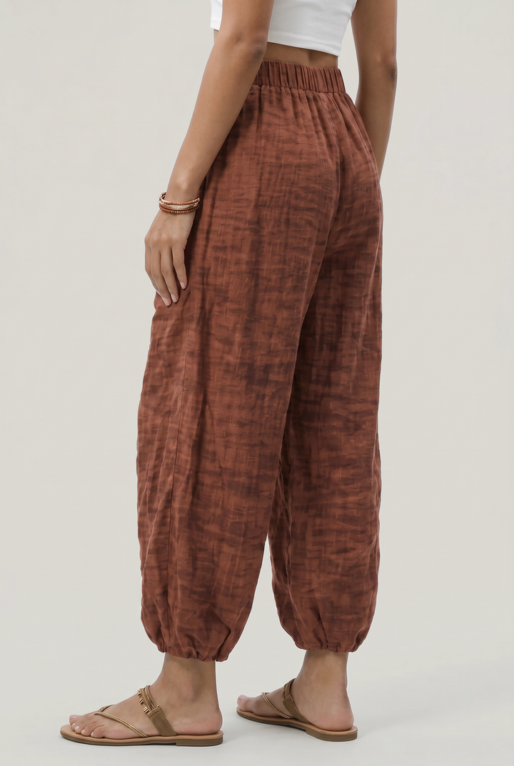 Women's Wide Leg Linen Trousers