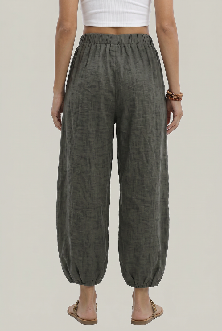Women's Wide Leg Linen Trousers