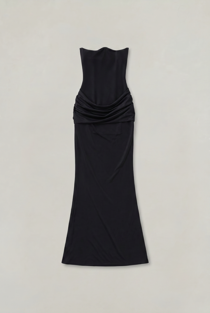 Women's Corset Strapless Maxi Dress