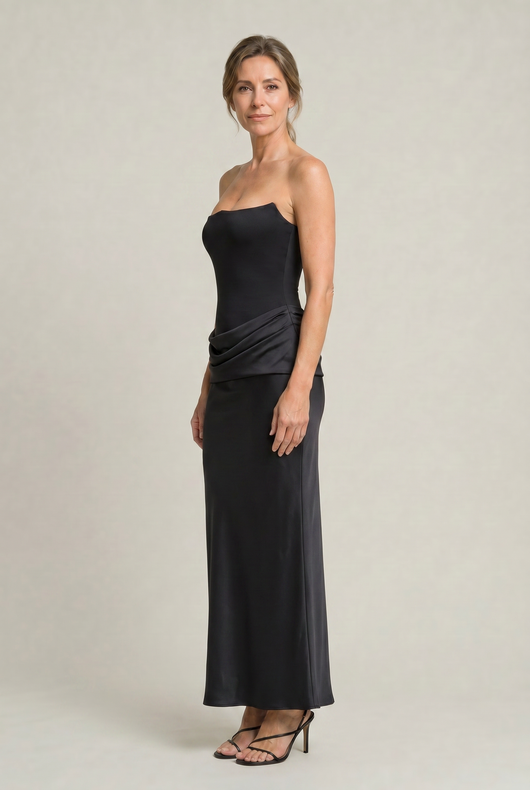 Women's Corset Strapless Maxi Dress