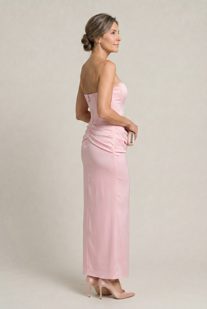 Women's Corset Strapless Maxi Dress