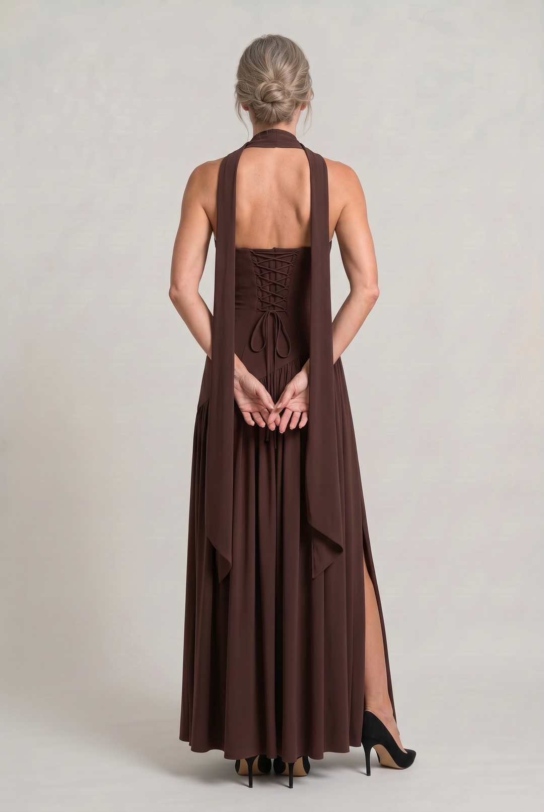 Women's Elegant Strapless Maxi Dress