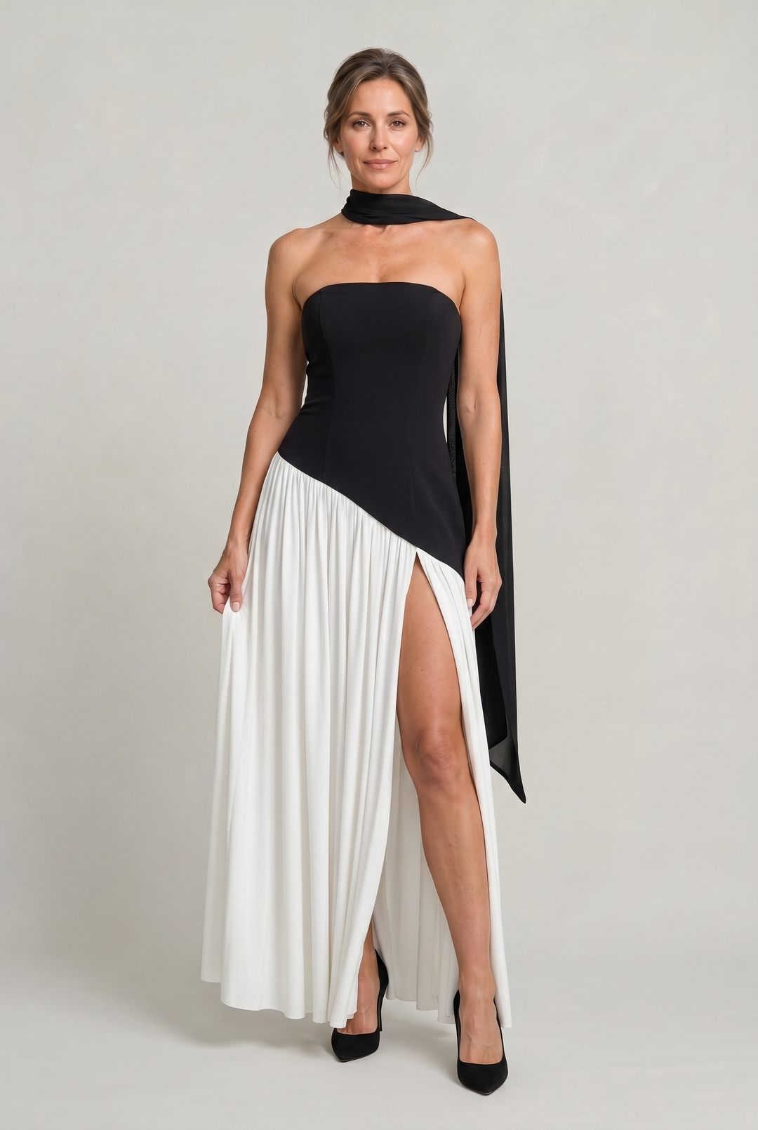Women's Elegant Strapless Maxi Dress