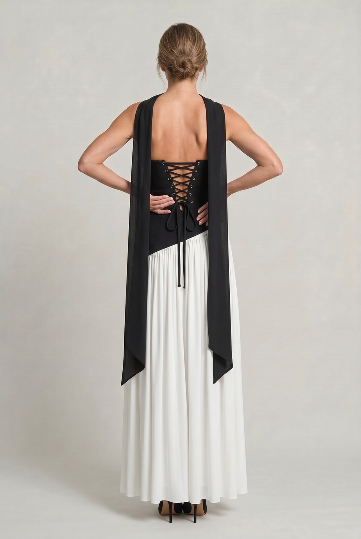 Women's Elegant Strapless Maxi Dress