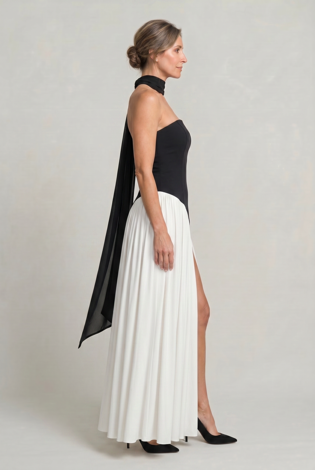 Women's Elegant Strapless Maxi Dress