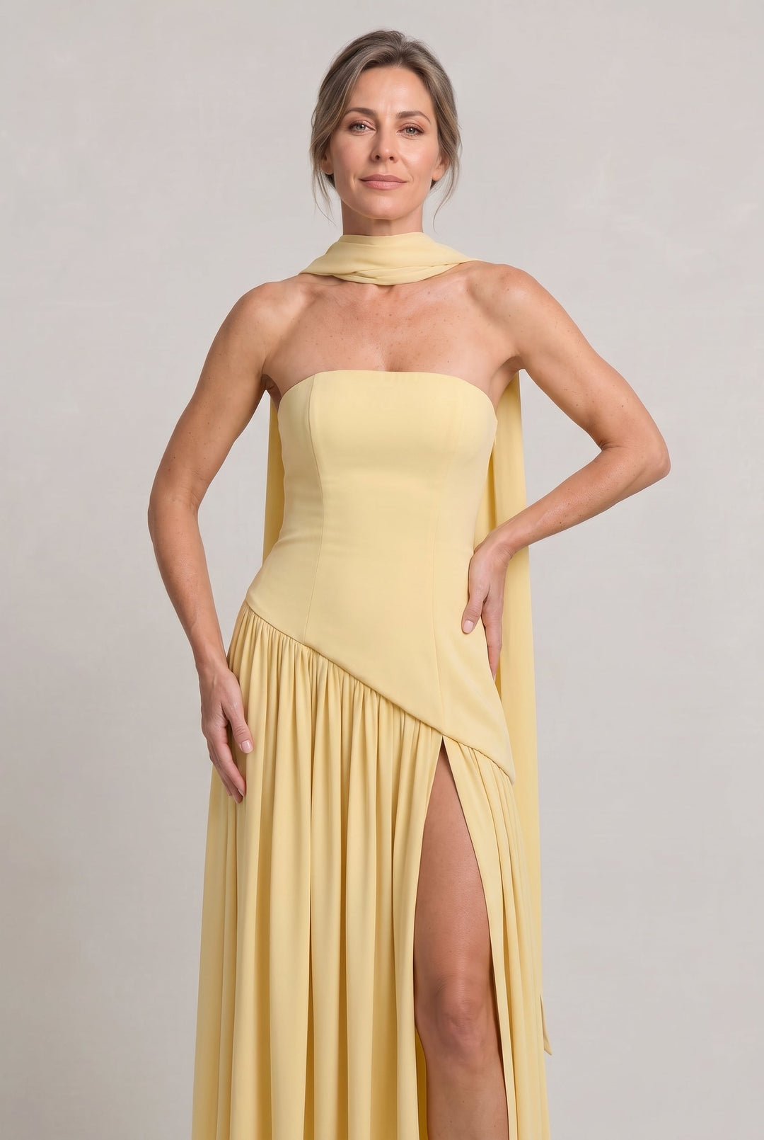 Women's Elegant Strapless Maxi Dress