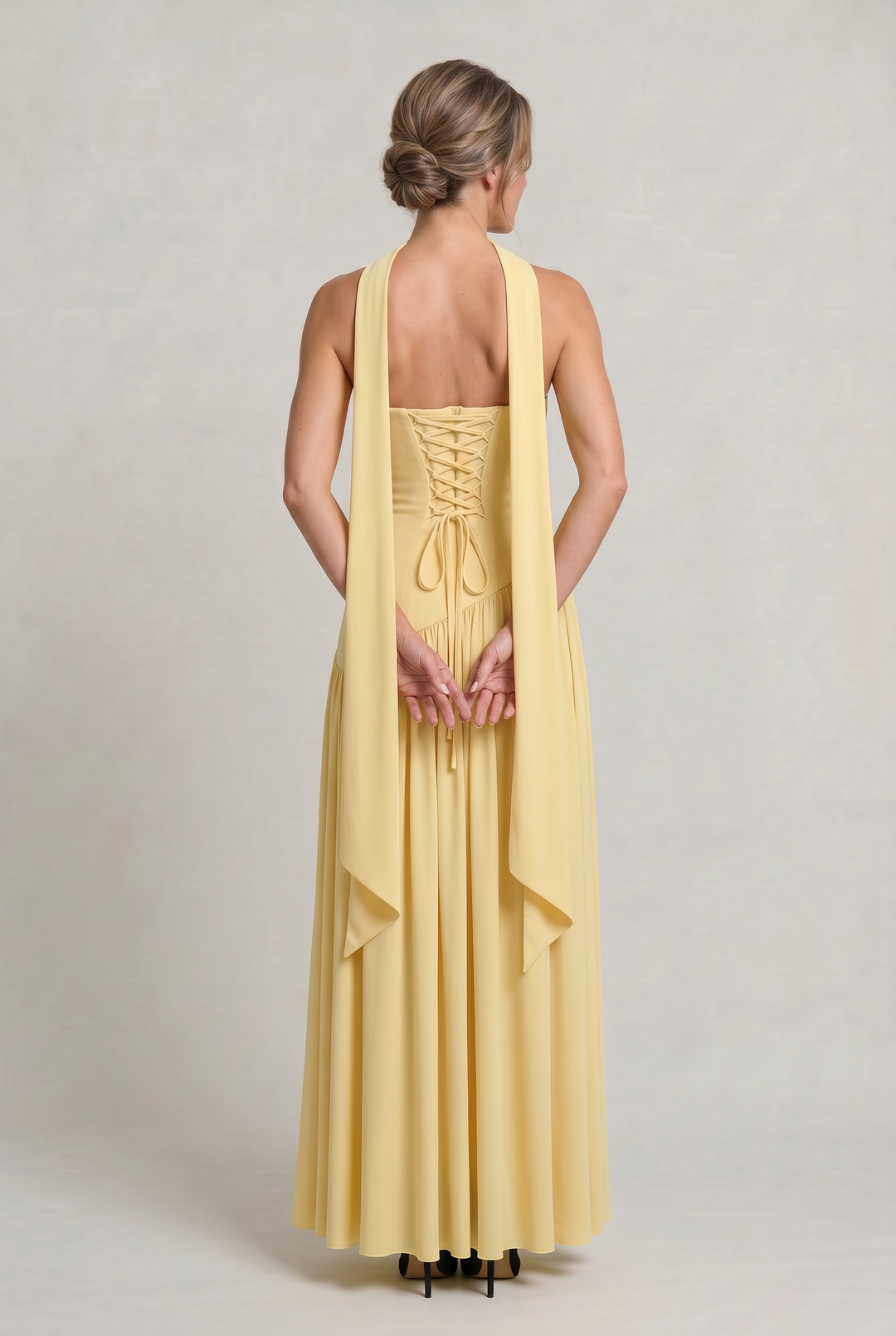 Women's Elegant Strapless Maxi Dress