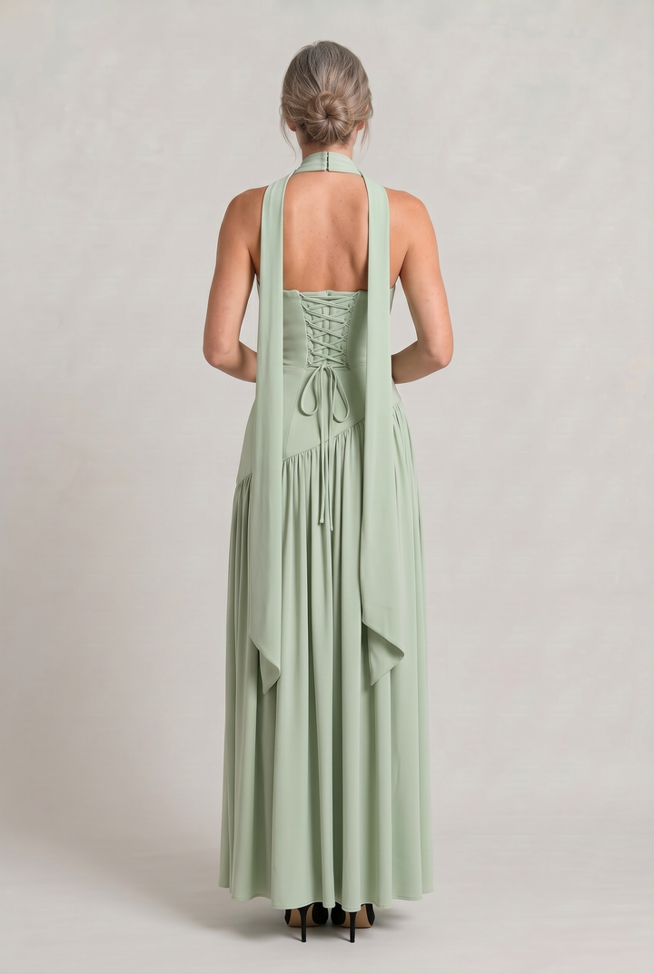 Women's Elegant Strapless Maxi Dress