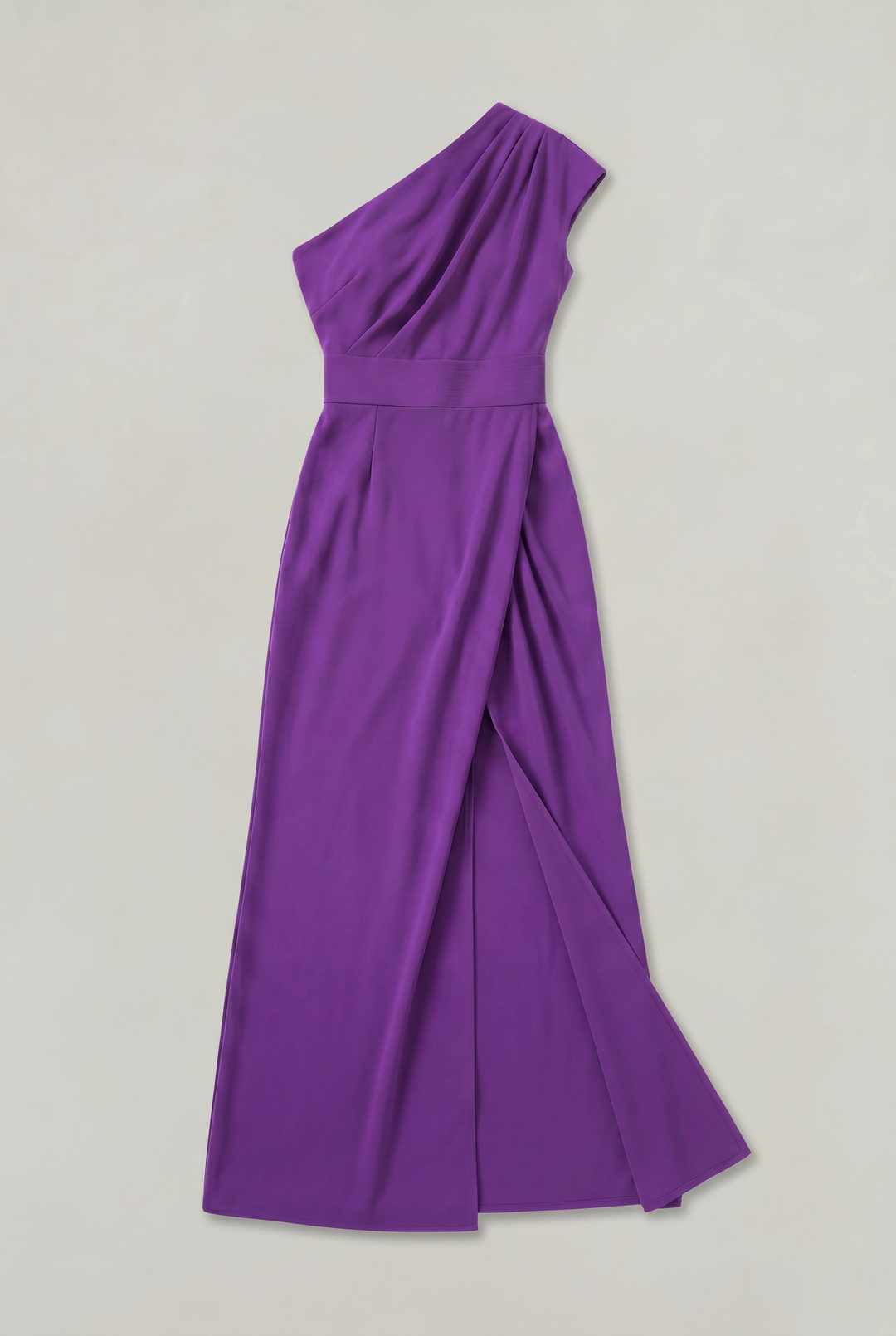 Women's One-Shoulder Maxi Evening Dress -  Asymmetric Neckline