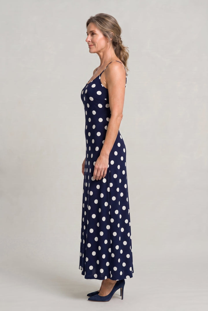 Women’s Polka Dot Cami Maxi Dress