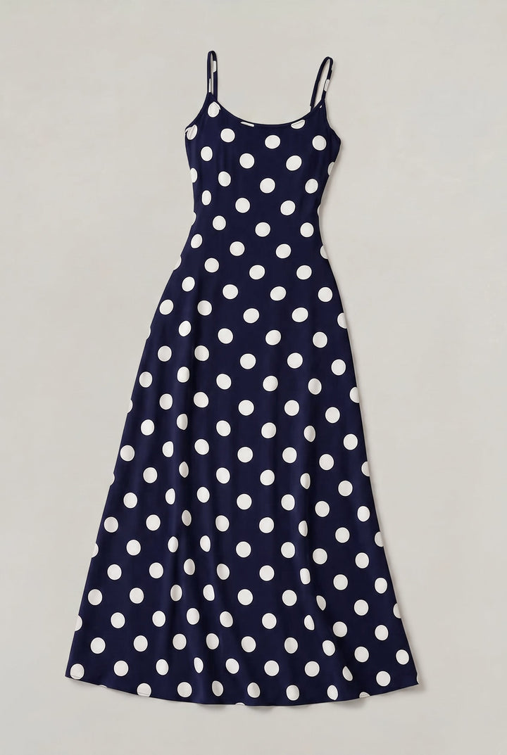 Women’s Polka Dot Cami Maxi Dress